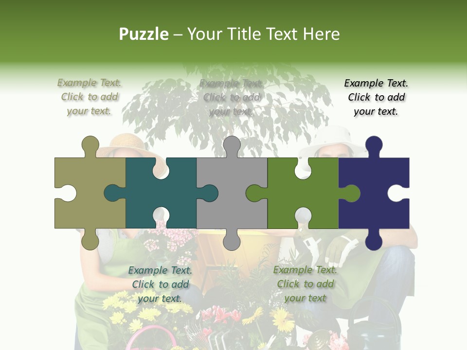 Beautiful Girl Isolated PowerPoint Template