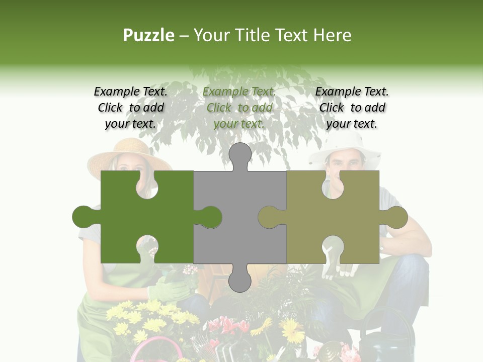 Beautiful Girl Isolated PowerPoint Template