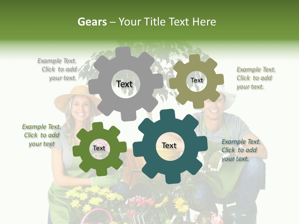 Beautiful Girl Isolated PowerPoint Template