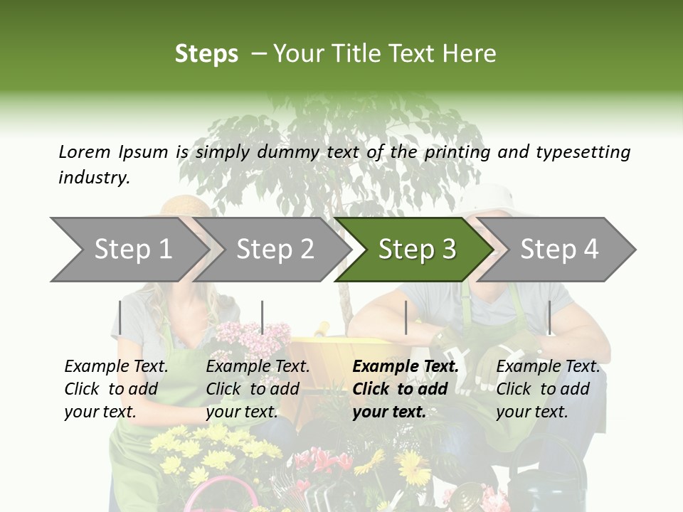 Beautiful Girl Isolated PowerPoint Template