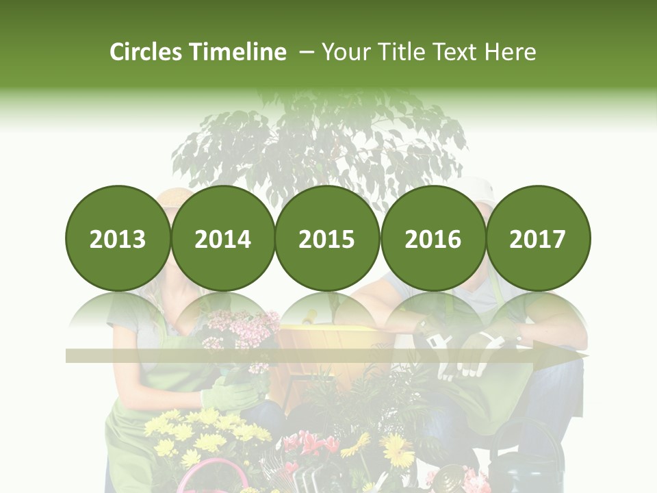 Beautiful Girl Isolated PowerPoint Template