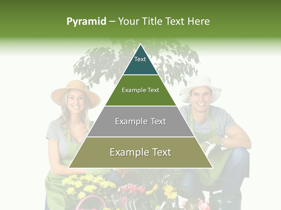 Beautiful Girl Isolated PowerPoint Template