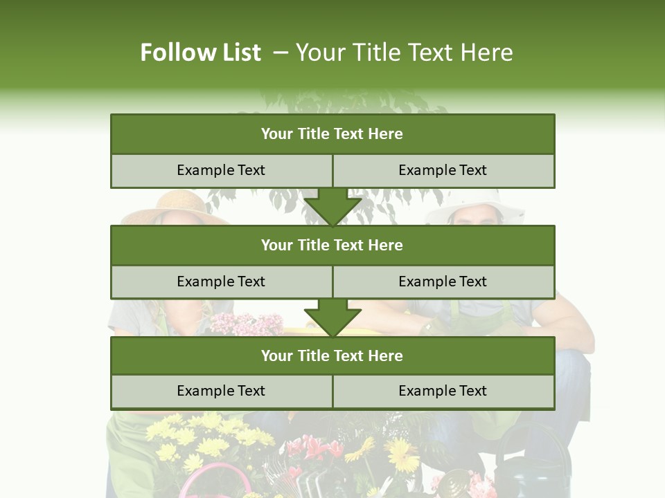 Beautiful Girl Isolated PowerPoint Template