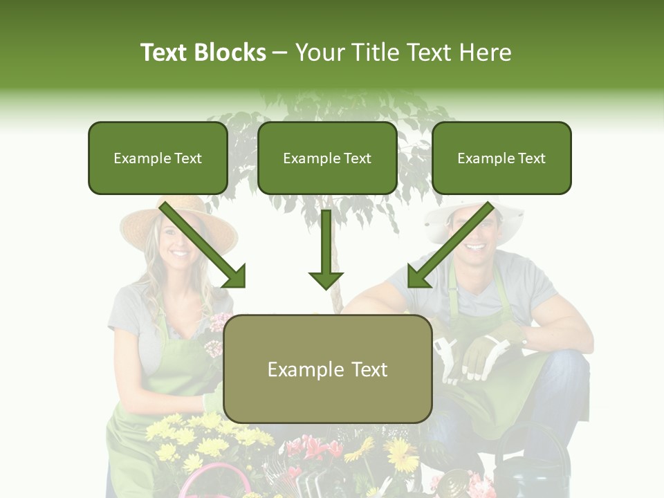 Beautiful Girl Isolated PowerPoint Template