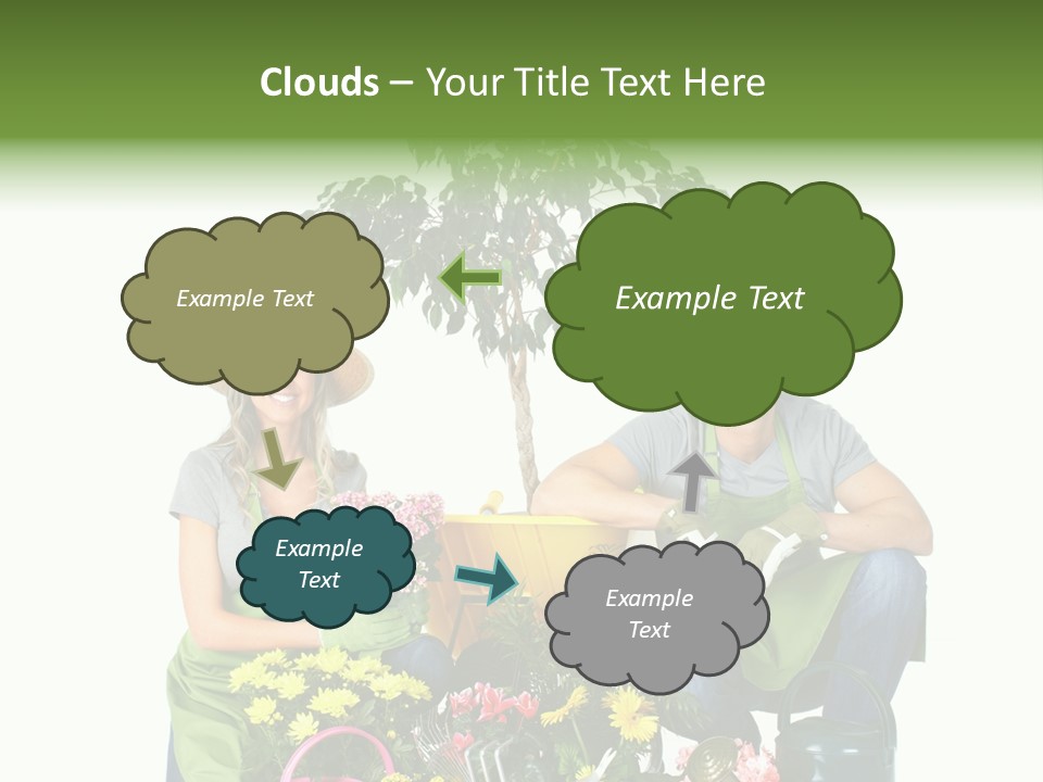 Beautiful Girl Isolated PowerPoint Template