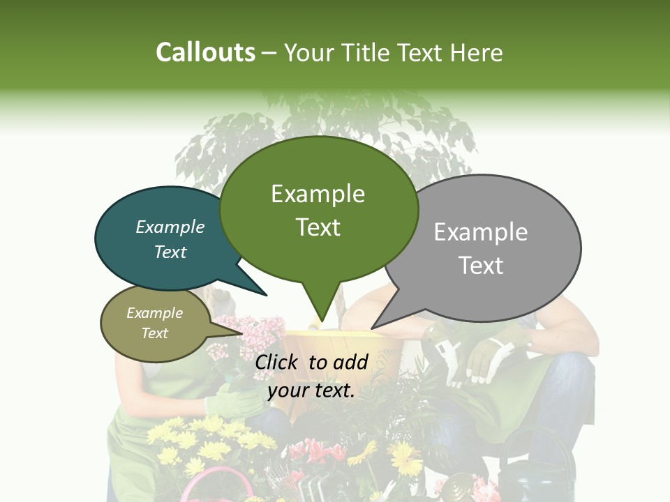 Beautiful Girl Isolated PowerPoint Template