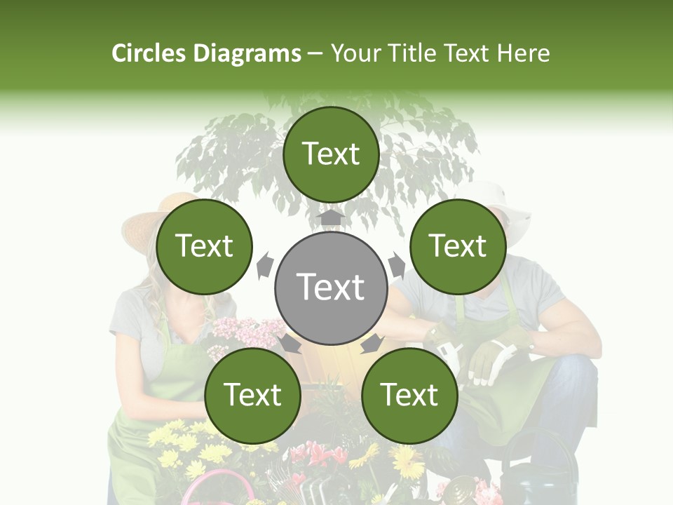 Beautiful Girl Isolated PowerPoint Template