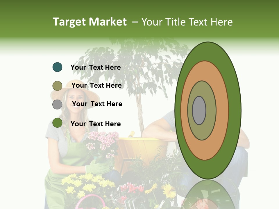 Beautiful Girl Isolated PowerPoint Template