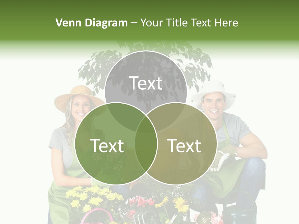 Beautiful Girl Isolated PowerPoint Template