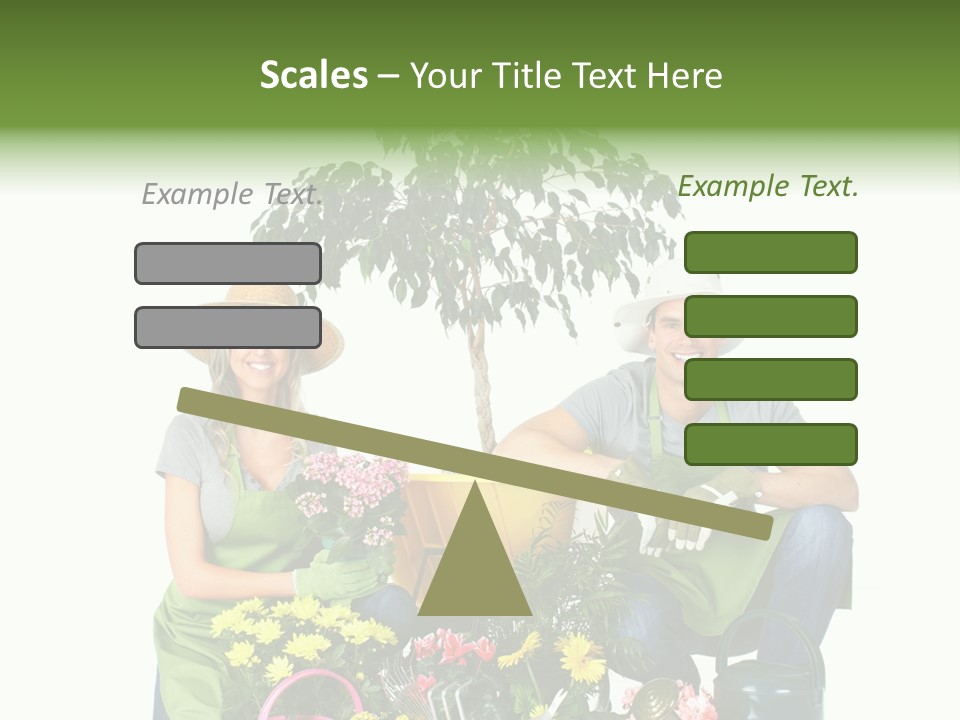 Beautiful Girl Isolated PowerPoint Template