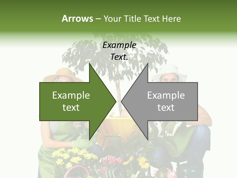 Beautiful Girl Isolated PowerPoint Template