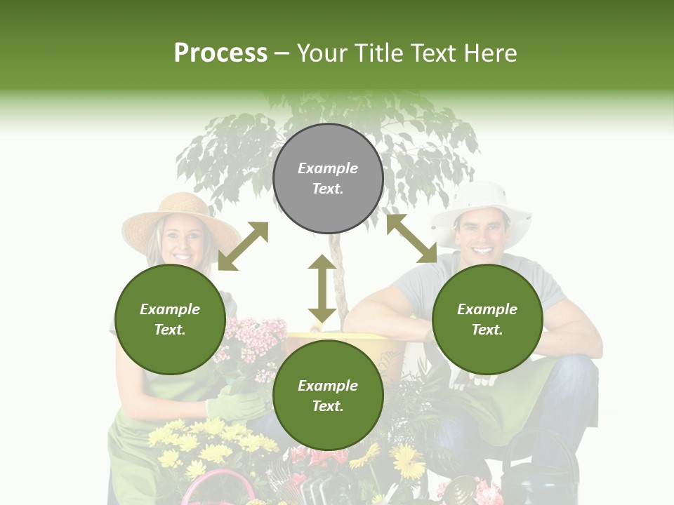 Beautiful Girl Isolated PowerPoint Template