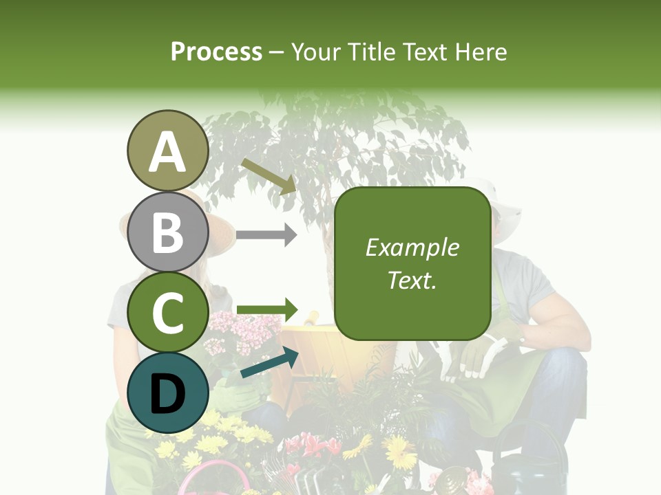 Beautiful Girl Isolated PowerPoint Template