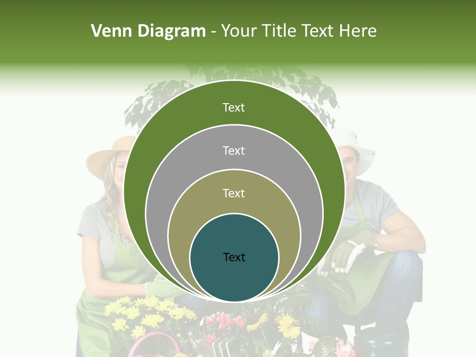 Beautiful Girl Isolated PowerPoint Template