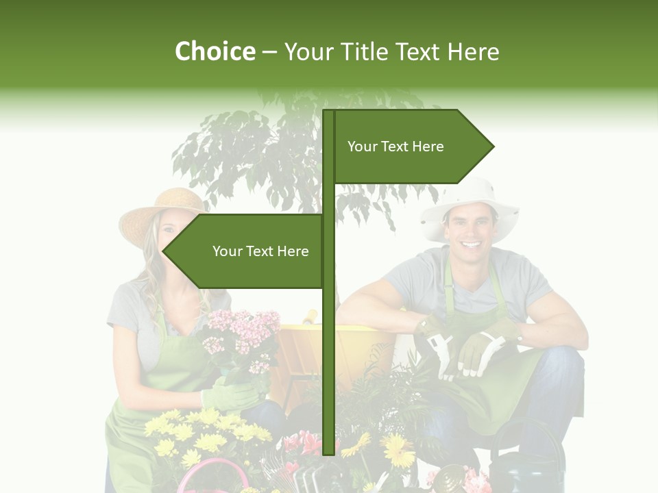 Beautiful Girl Isolated PowerPoint Template