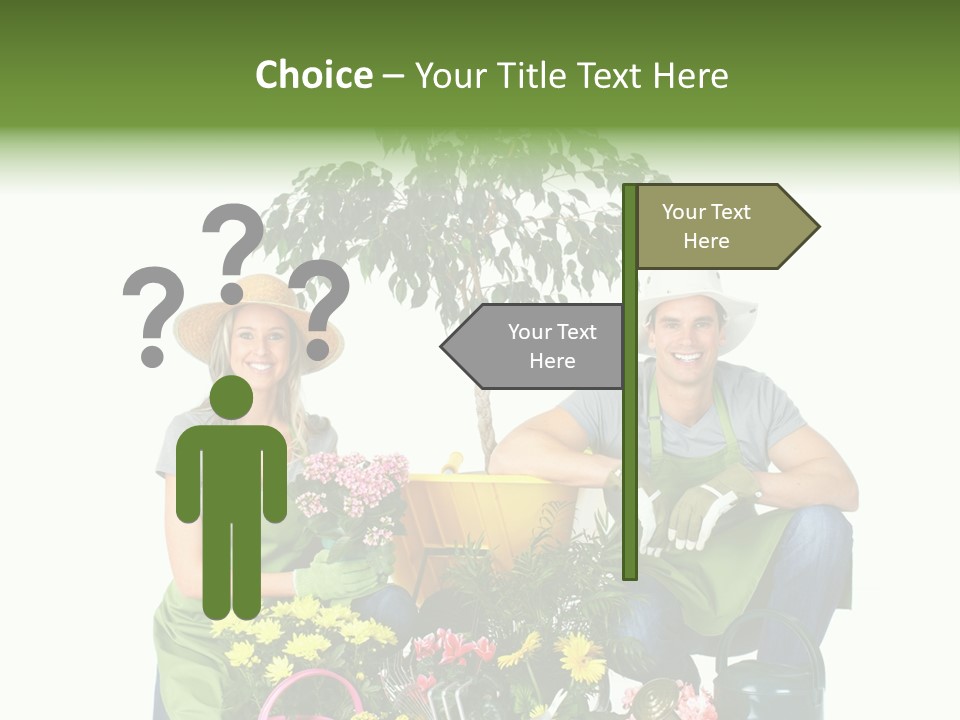 Beautiful Girl Isolated PowerPoint Template