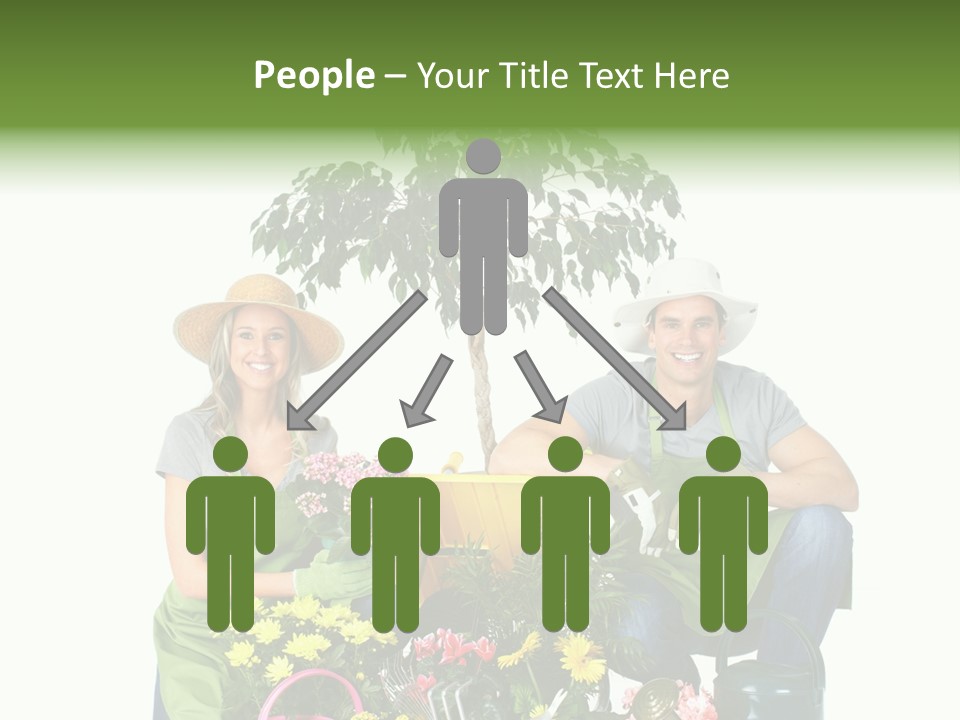 Beautiful Girl Isolated PowerPoint Template