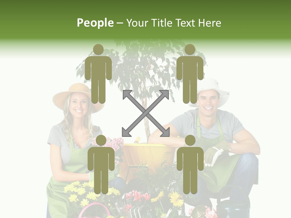 Beautiful Girl Isolated PowerPoint Template