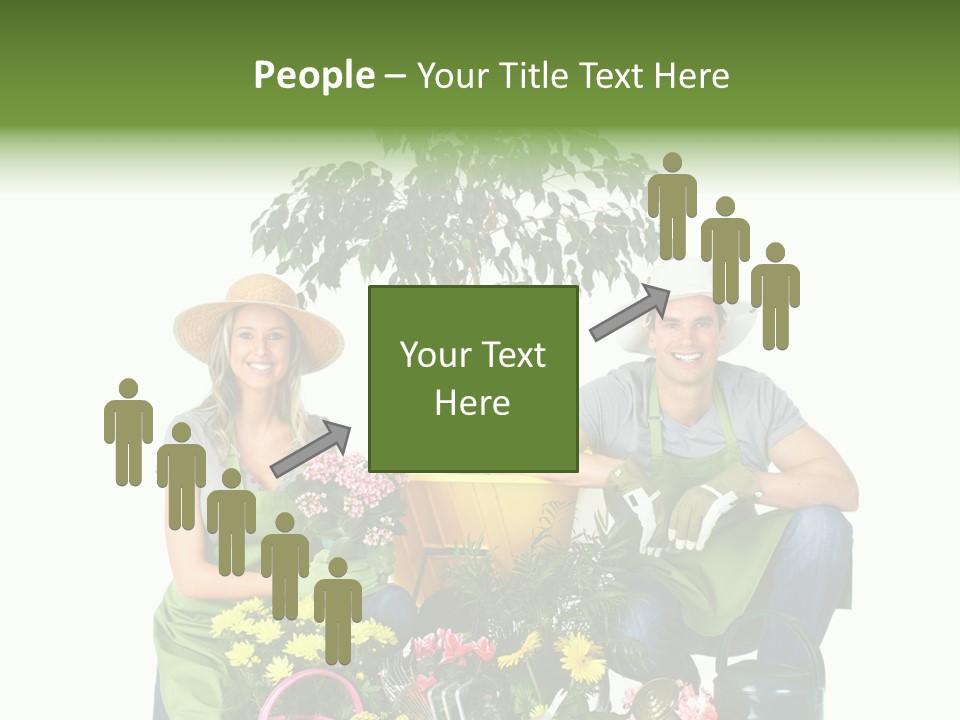 Beautiful Girl Isolated PowerPoint Template