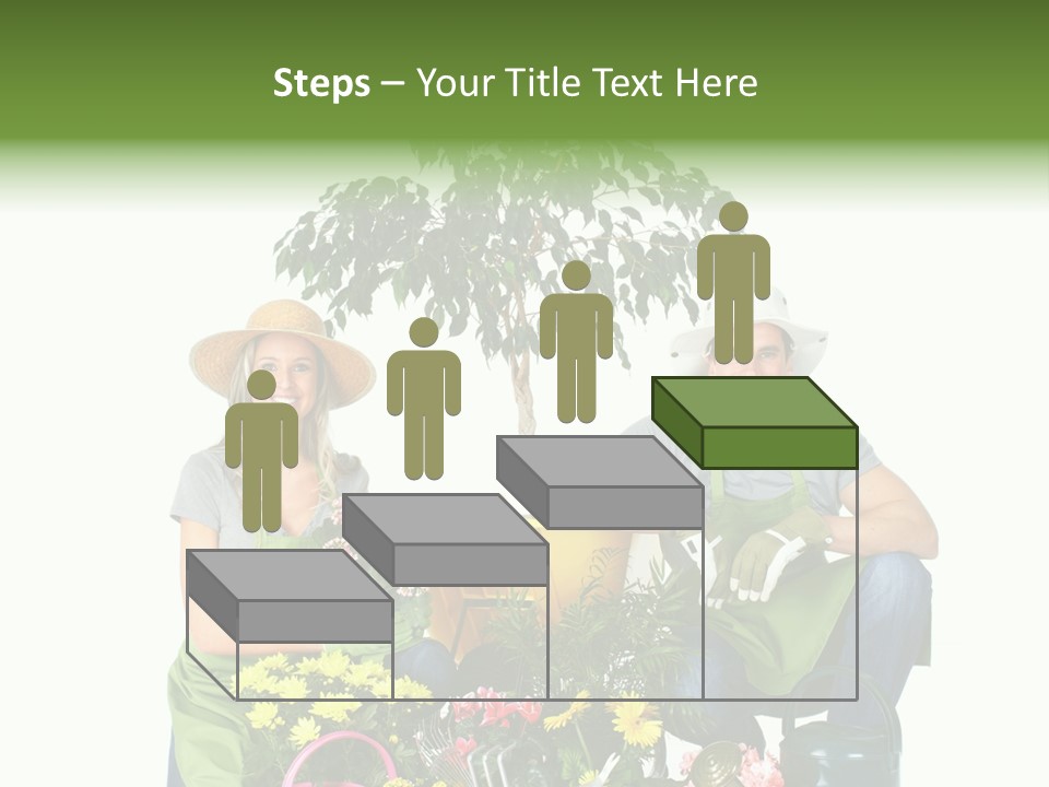 Beautiful Girl Isolated PowerPoint Template