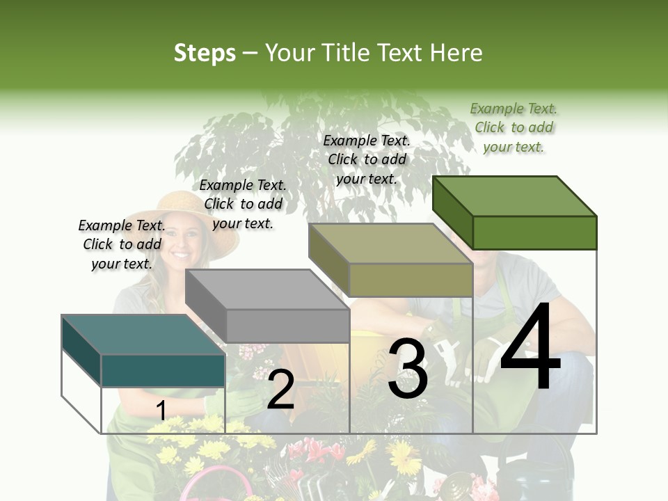 Beautiful Girl Isolated PowerPoint Template