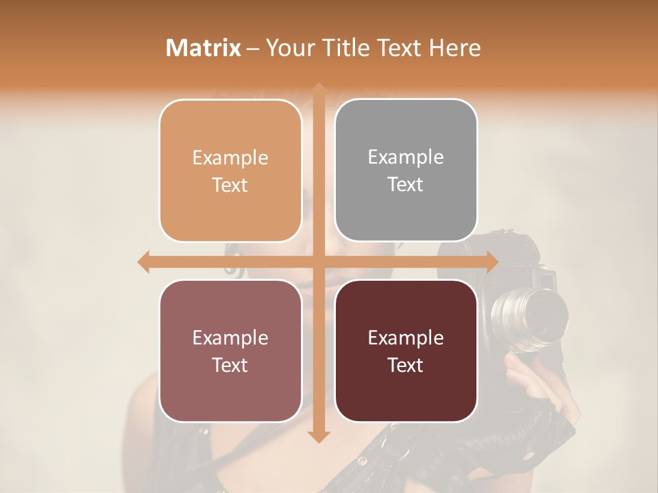 Horizontal Girl Beautiful PowerPoint Template