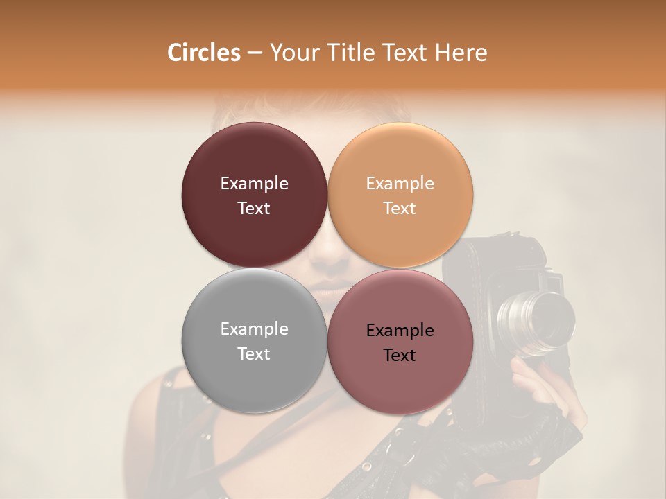 Horizontal Girl Beautiful PowerPoint Template