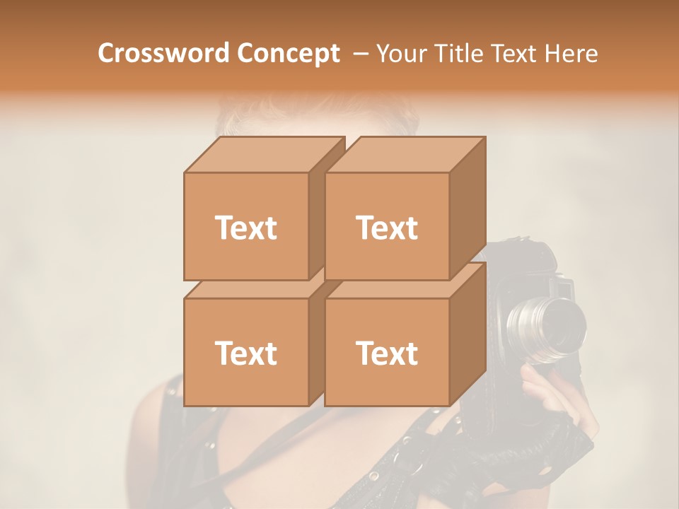 Horizontal Girl Beautiful PowerPoint Template