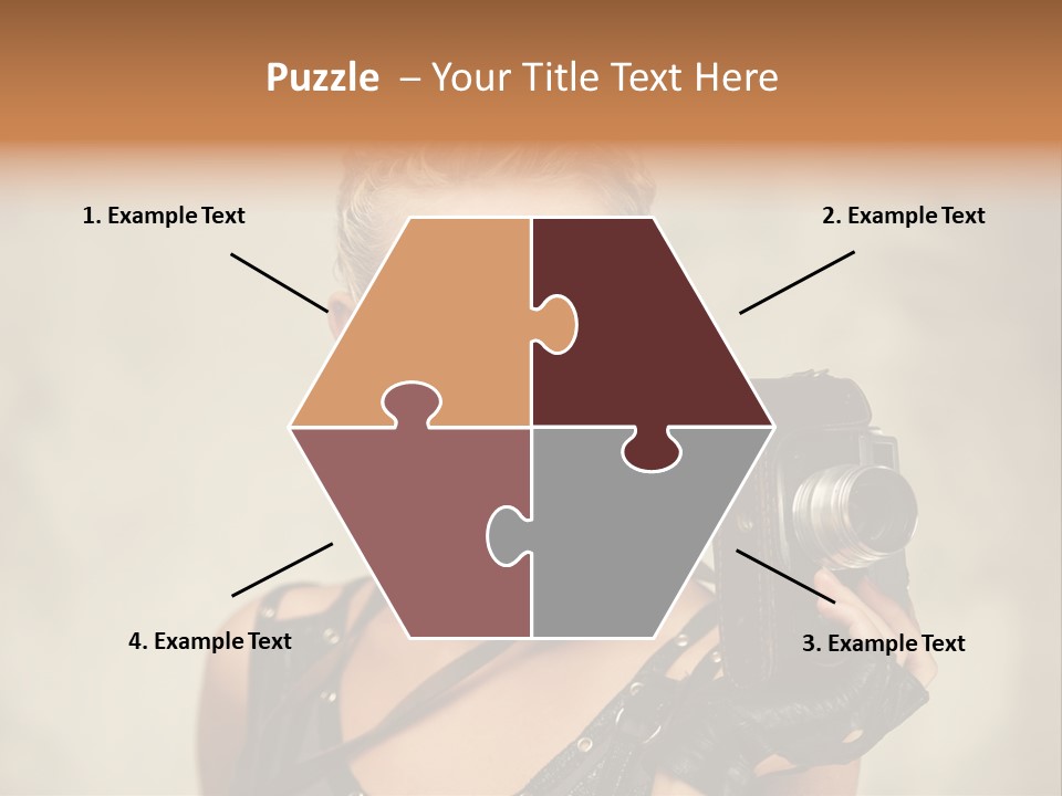 Horizontal Girl Beautiful PowerPoint Template