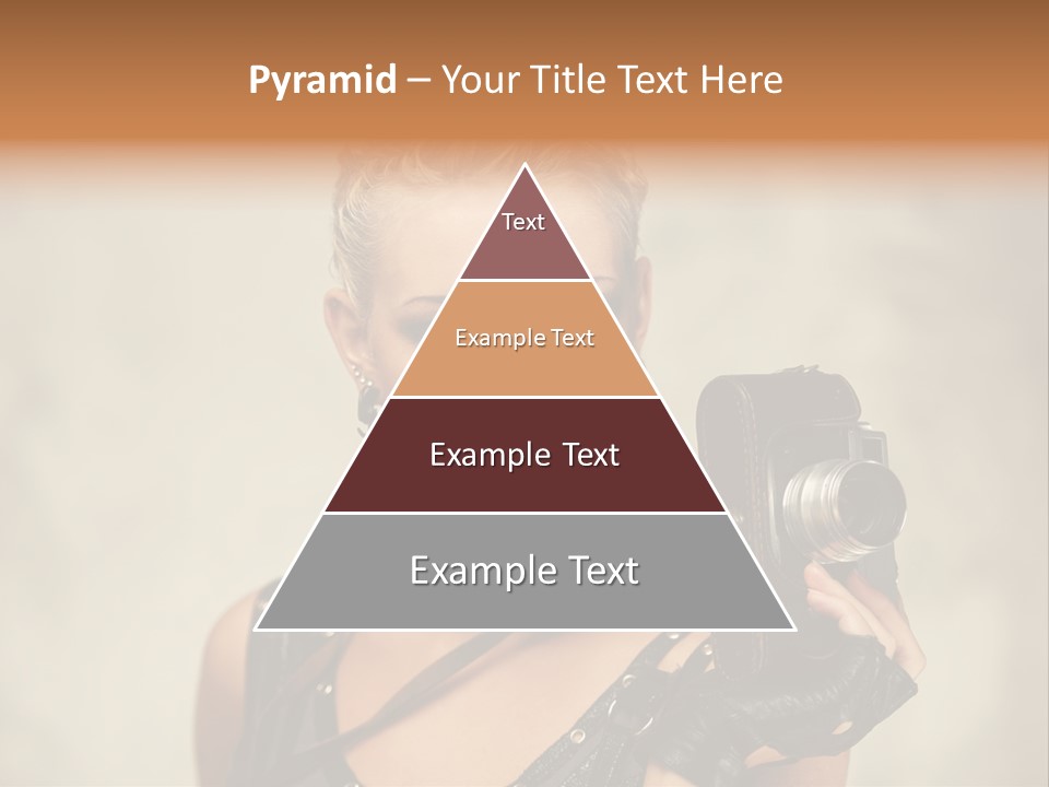 Horizontal Girl Beautiful PowerPoint Template