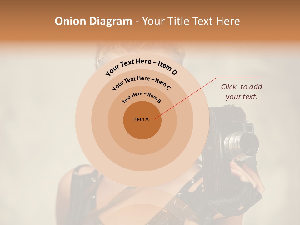 Horizontal Girl Beautiful PowerPoint Template