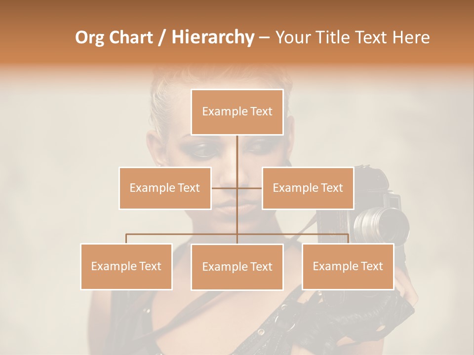 Horizontal Girl Beautiful PowerPoint Template