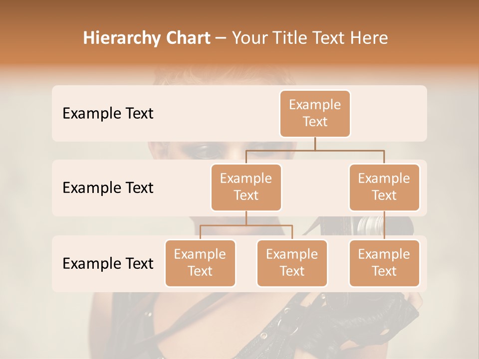 Horizontal Girl Beautiful PowerPoint Template