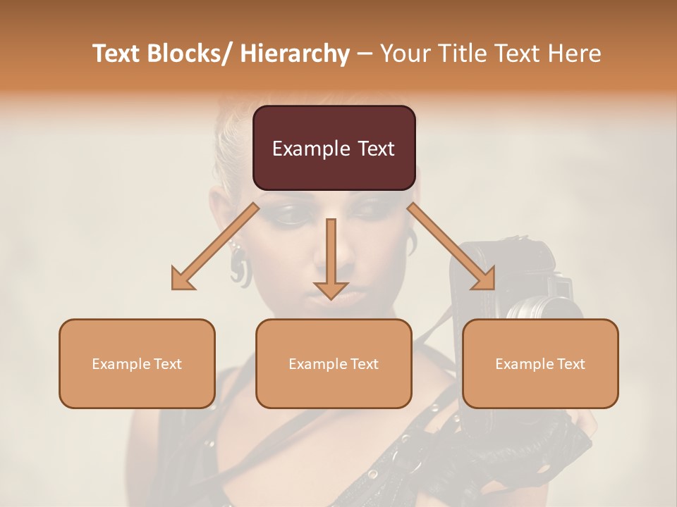 Horizontal Girl Beautiful PowerPoint Template