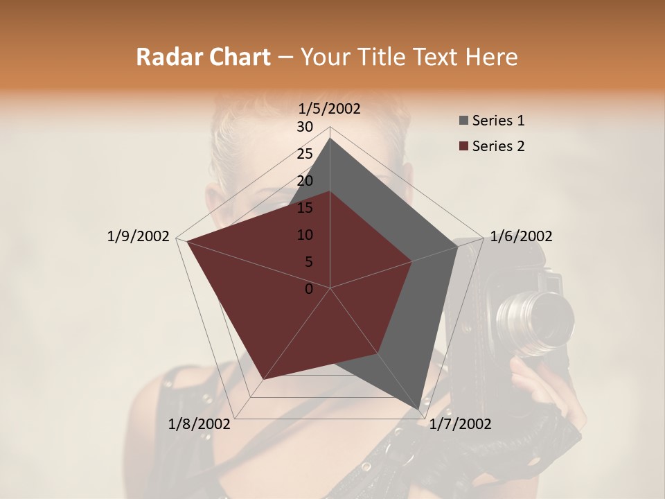 Horizontal Girl Beautiful PowerPoint Template