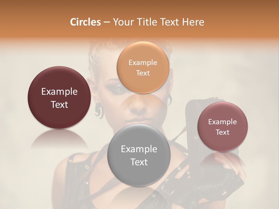 Horizontal Girl Beautiful PowerPoint Template