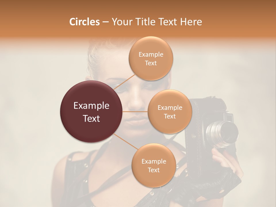 Horizontal Girl Beautiful PowerPoint Template