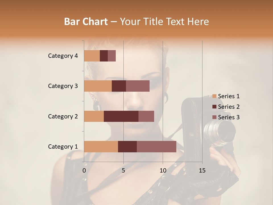 Horizontal Girl Beautiful PowerPoint Template