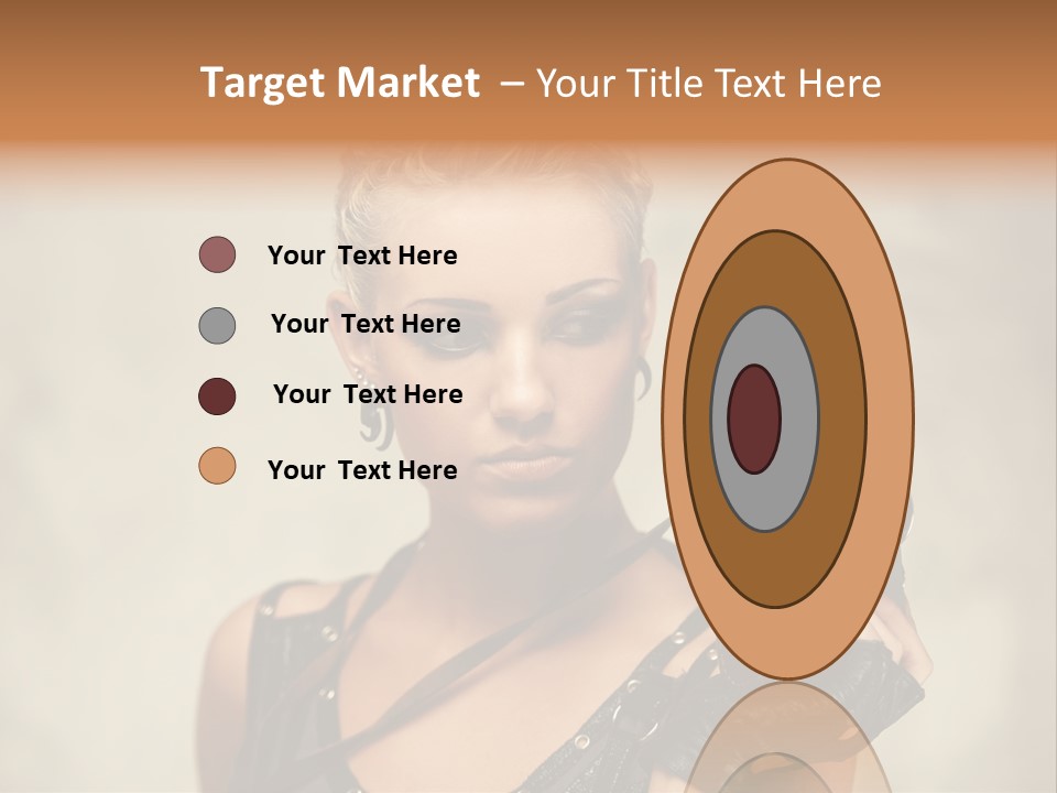 Horizontal Girl Beautiful PowerPoint Template