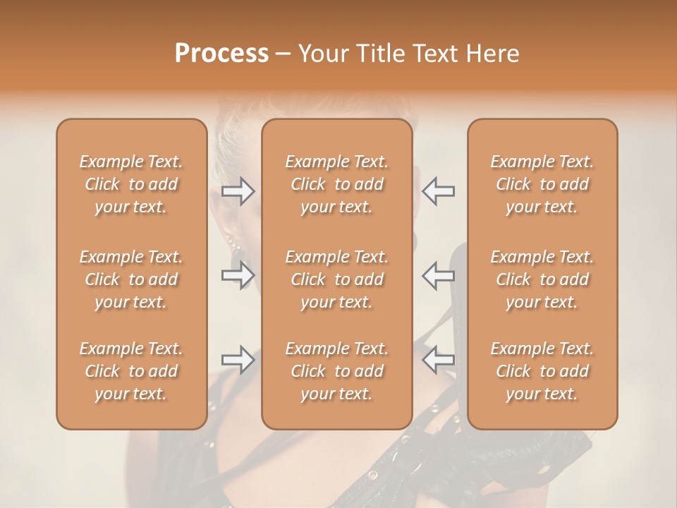 Horizontal Girl Beautiful PowerPoint Template