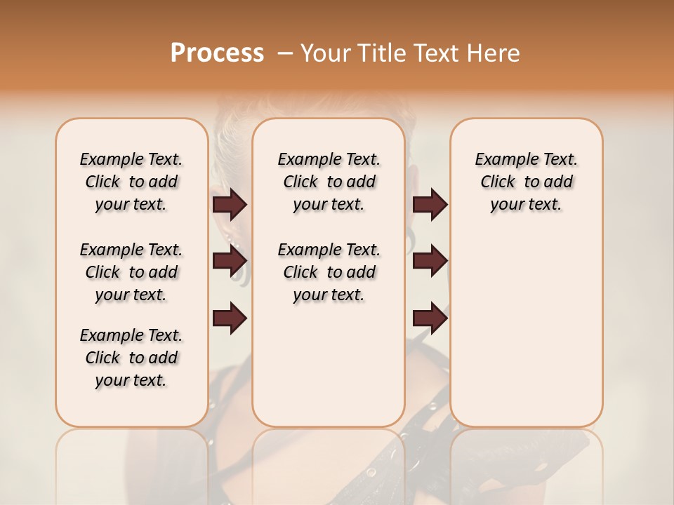 Horizontal Girl Beautiful PowerPoint Template