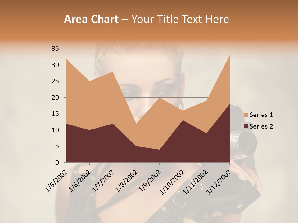 Horizontal Girl Beautiful PowerPoint Template