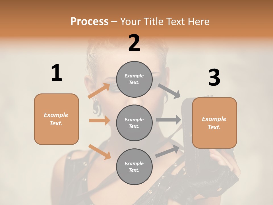 Horizontal Girl Beautiful PowerPoint Template