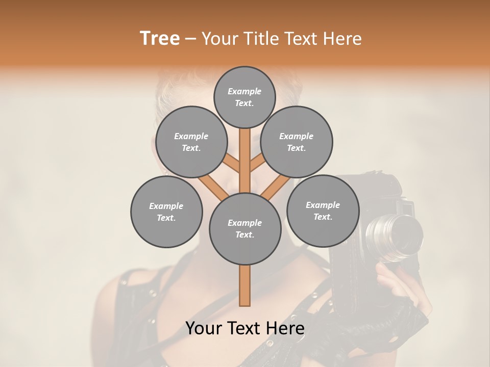 Horizontal Girl Beautiful PowerPoint Template