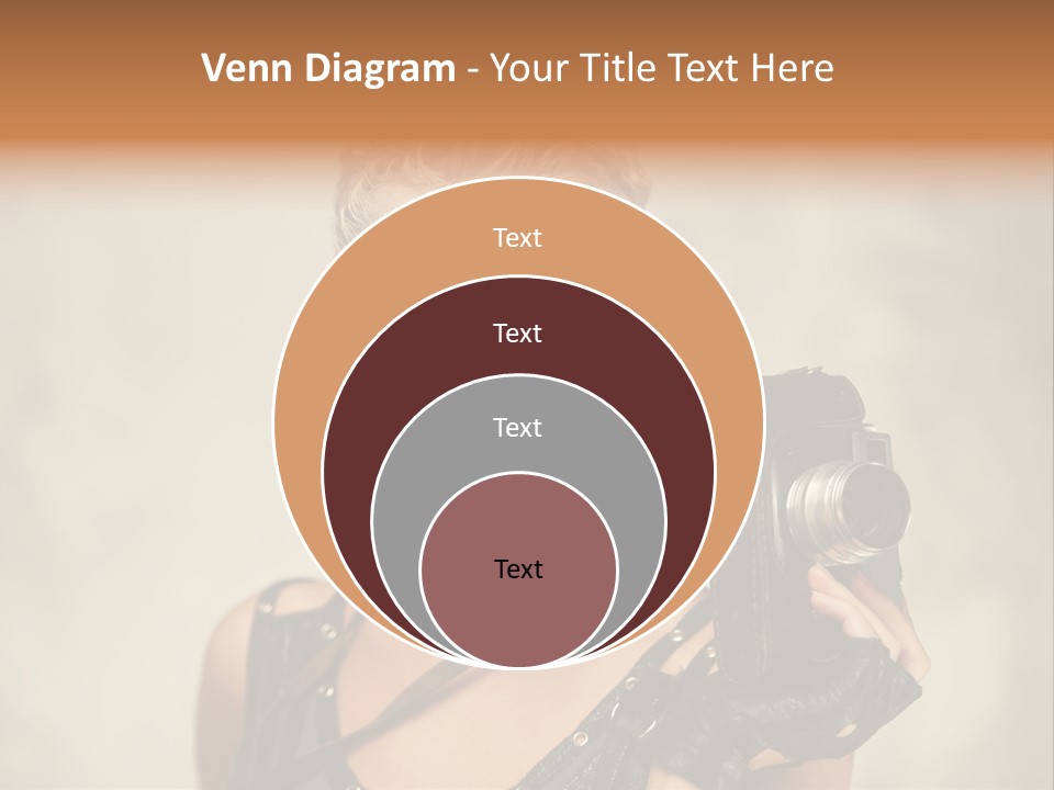 Horizontal Girl Beautiful PowerPoint Template