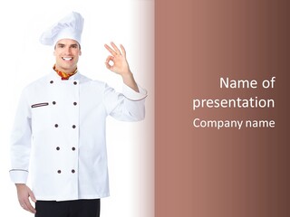 Smiling Uniform People PowerPoint Template