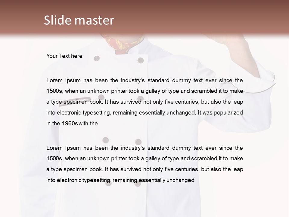 Smiling Uniform People PowerPoint Template