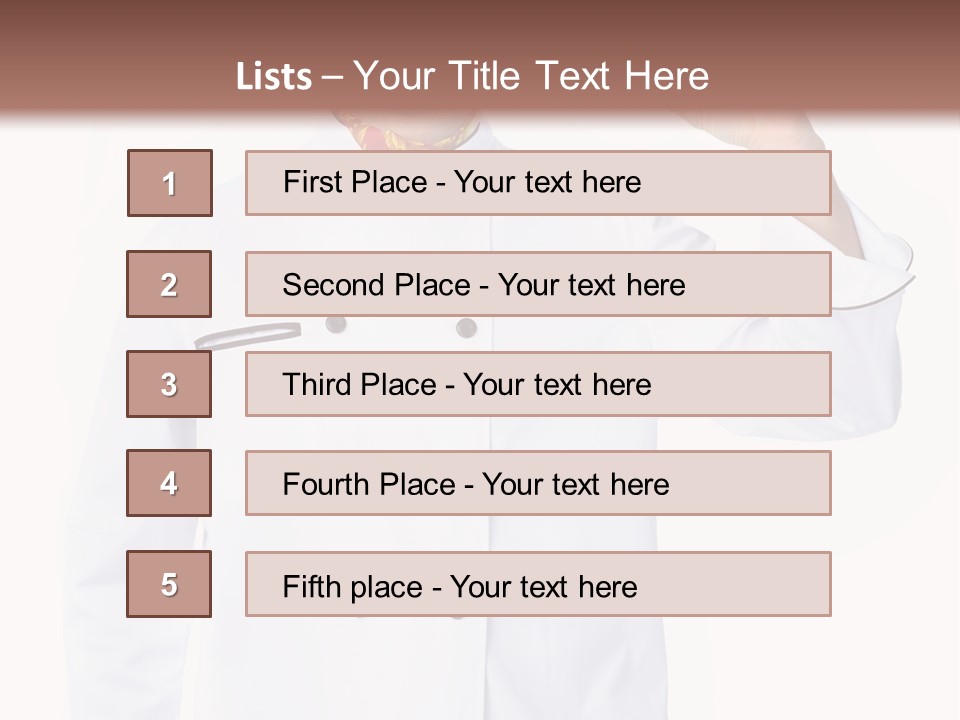 Smiling Uniform People PowerPoint Template