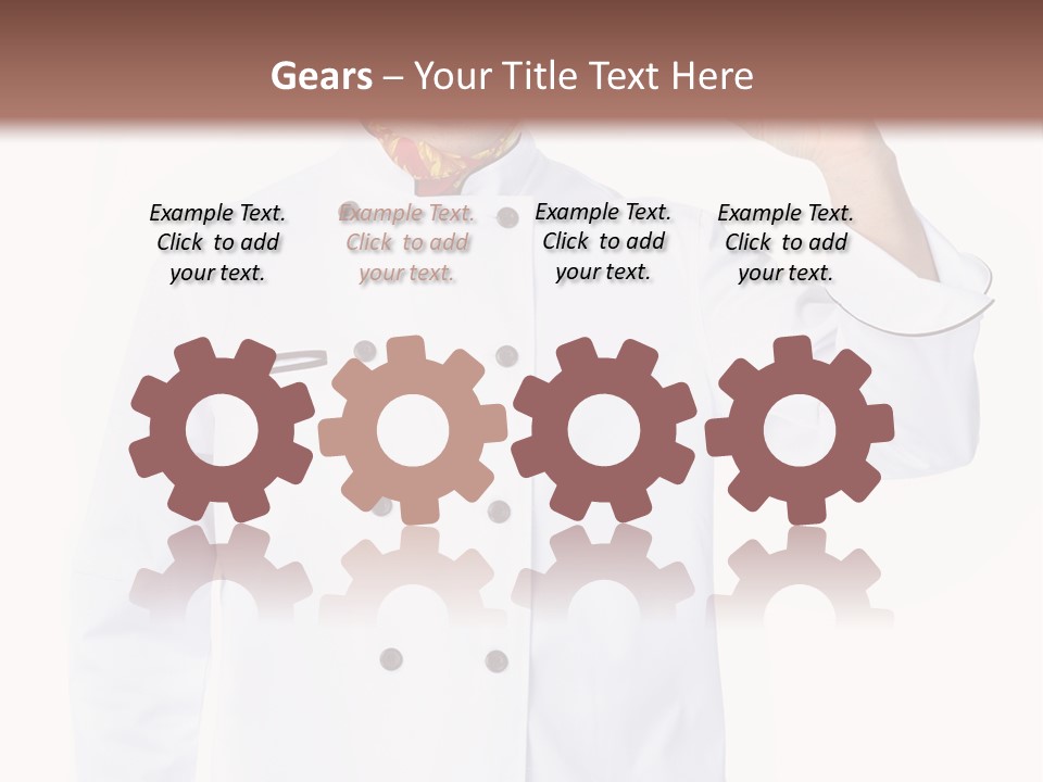 Smiling Uniform People PowerPoint Template