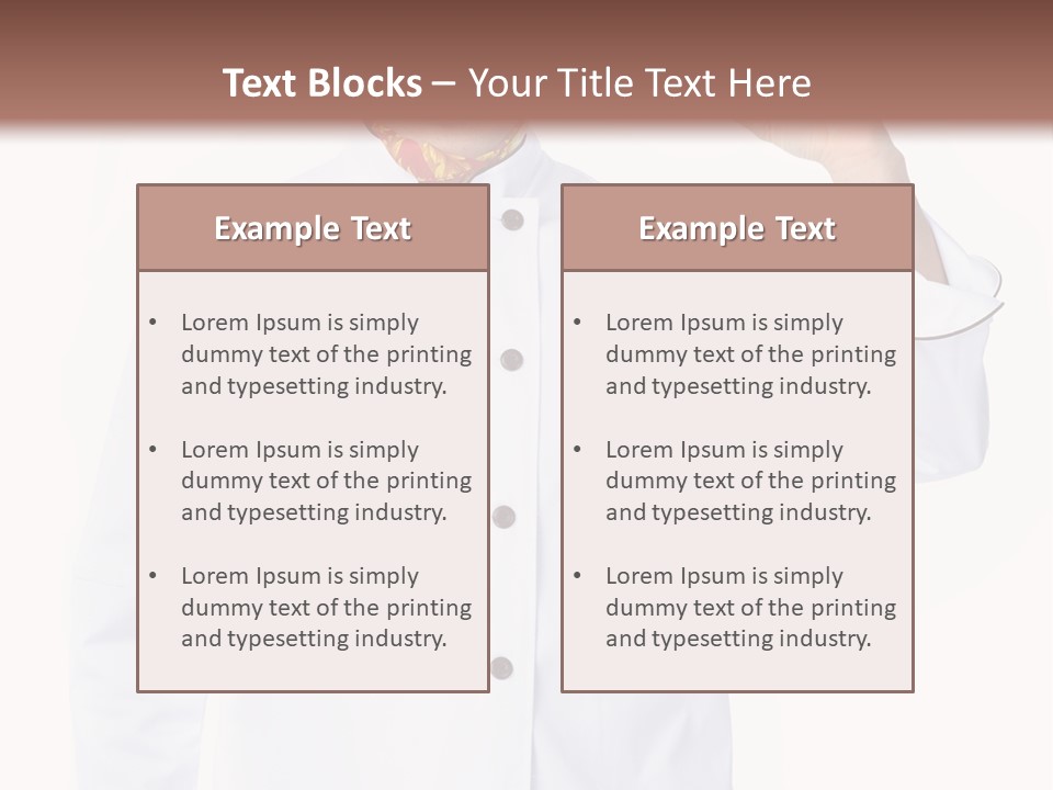 Smiling Uniform People PowerPoint Template